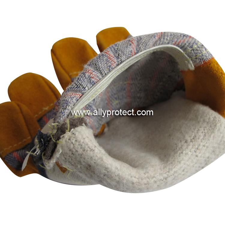 AP-1524 炭啡色加金黃色全托手套